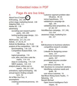 Embeded Index example