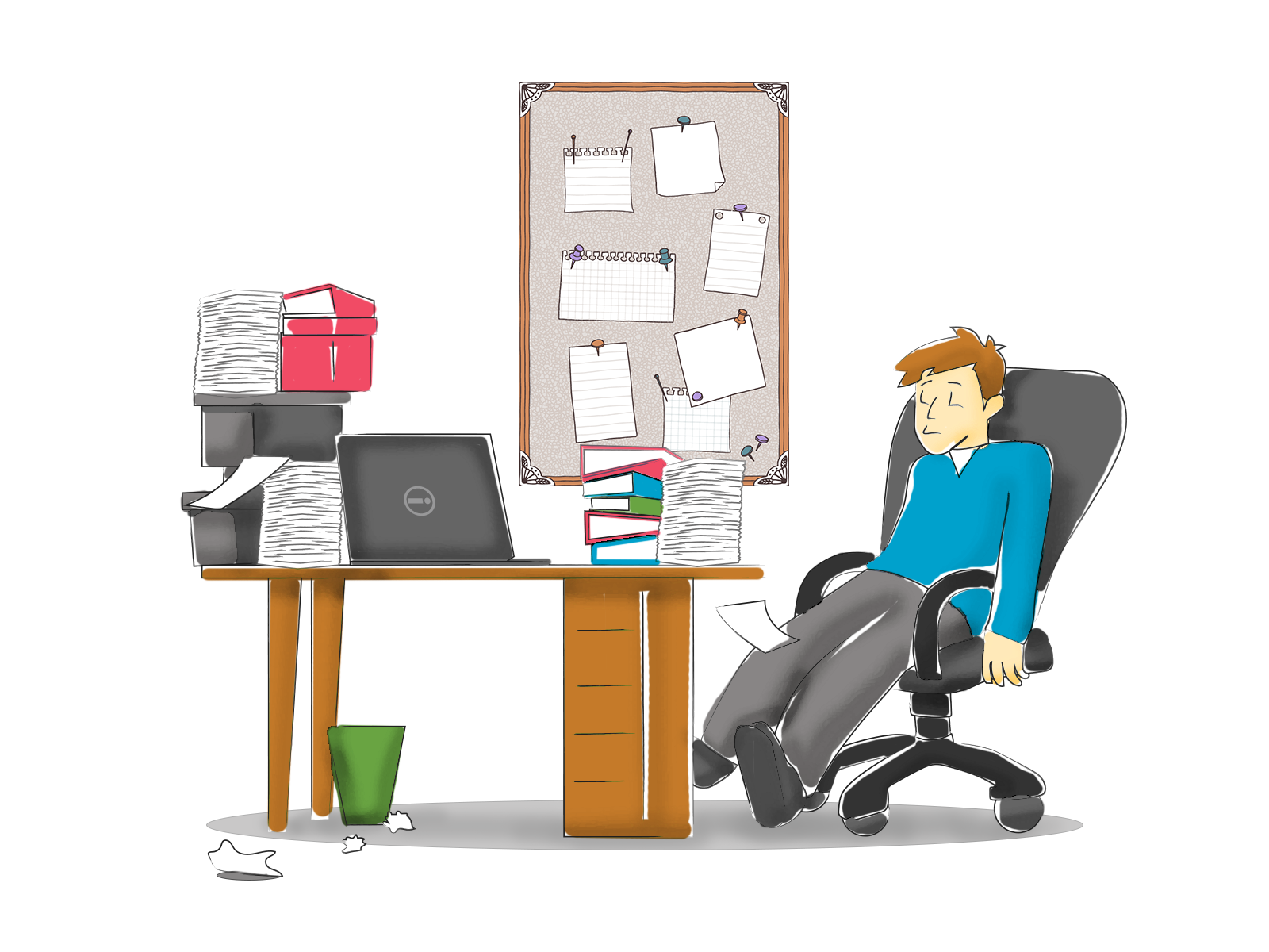 A student sits at their desk, wondering how to begin researching for their essay.