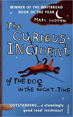 Book cover of "The Curious Incident of the Dog in the Night-Time"