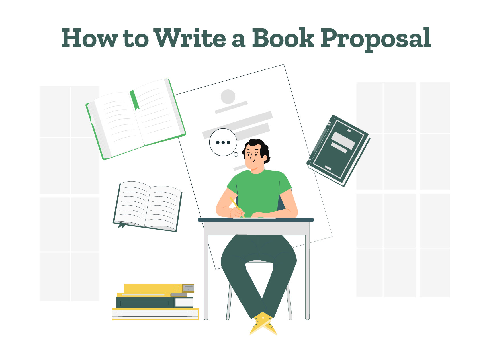 An author is wondering about how to write a book proposal.