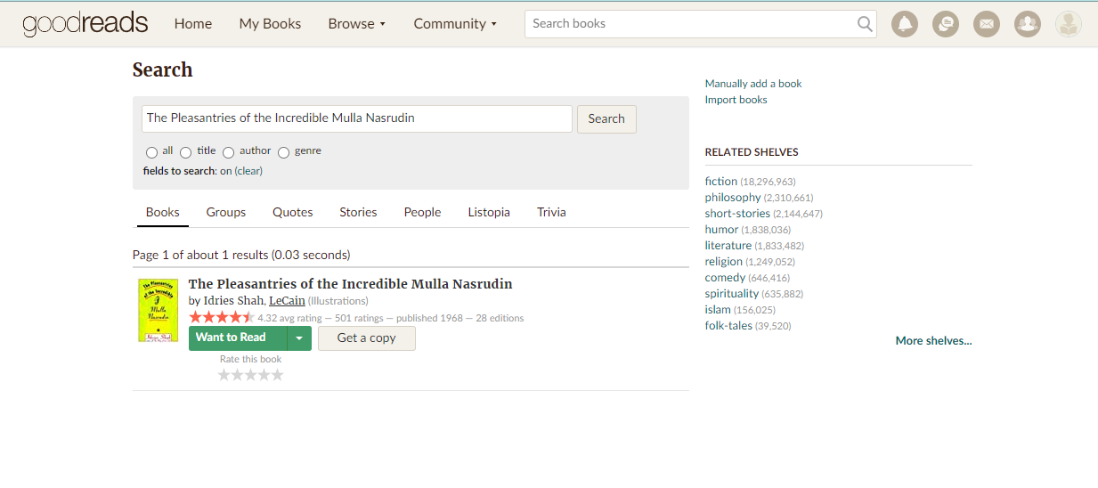 Search your book on Goodreads to claim your author page.