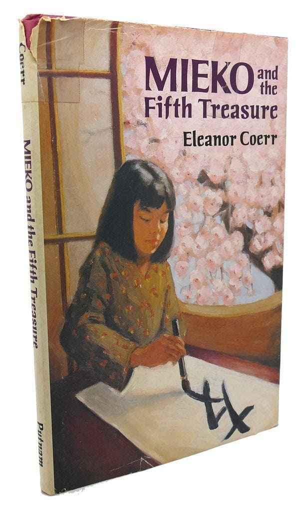 An image of the hardcover copy of "Mieko and the Fifth Treasure" by Eleanor Coerr.