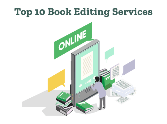 A writer searches online for the top 10 book editing services.