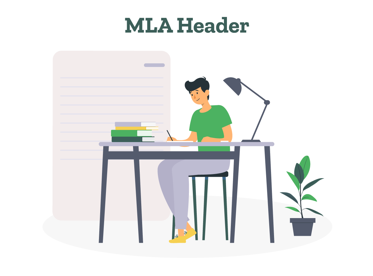 A student learns the MLA header format with the help of some examples.