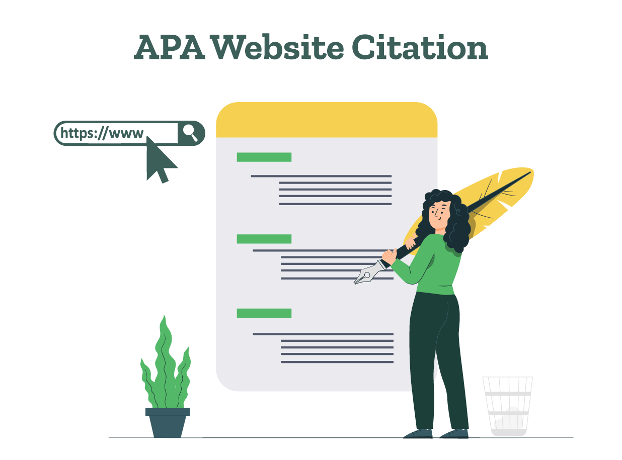 A student is correcting the APA website citations she had written.