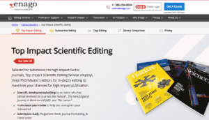 Enago journal editing service