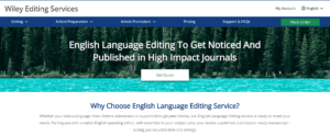 Wiley editing services journal editing