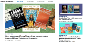 Amazon book review site