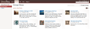 Librarything book review site
