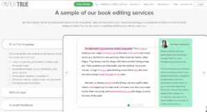 PaperTrue book editing services