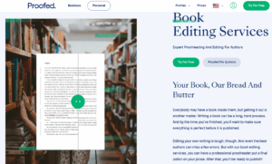 Proofed book editing services