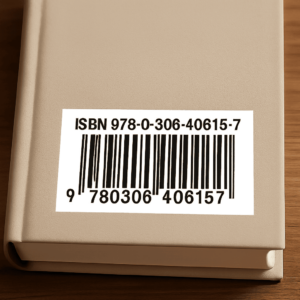 The image shows ISBN of a self-published book.