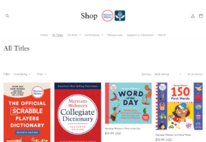 Merriam Webster book publishing company