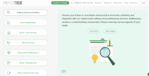 PaperTrue book formatting service