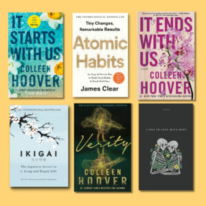 Examples of paperback books.