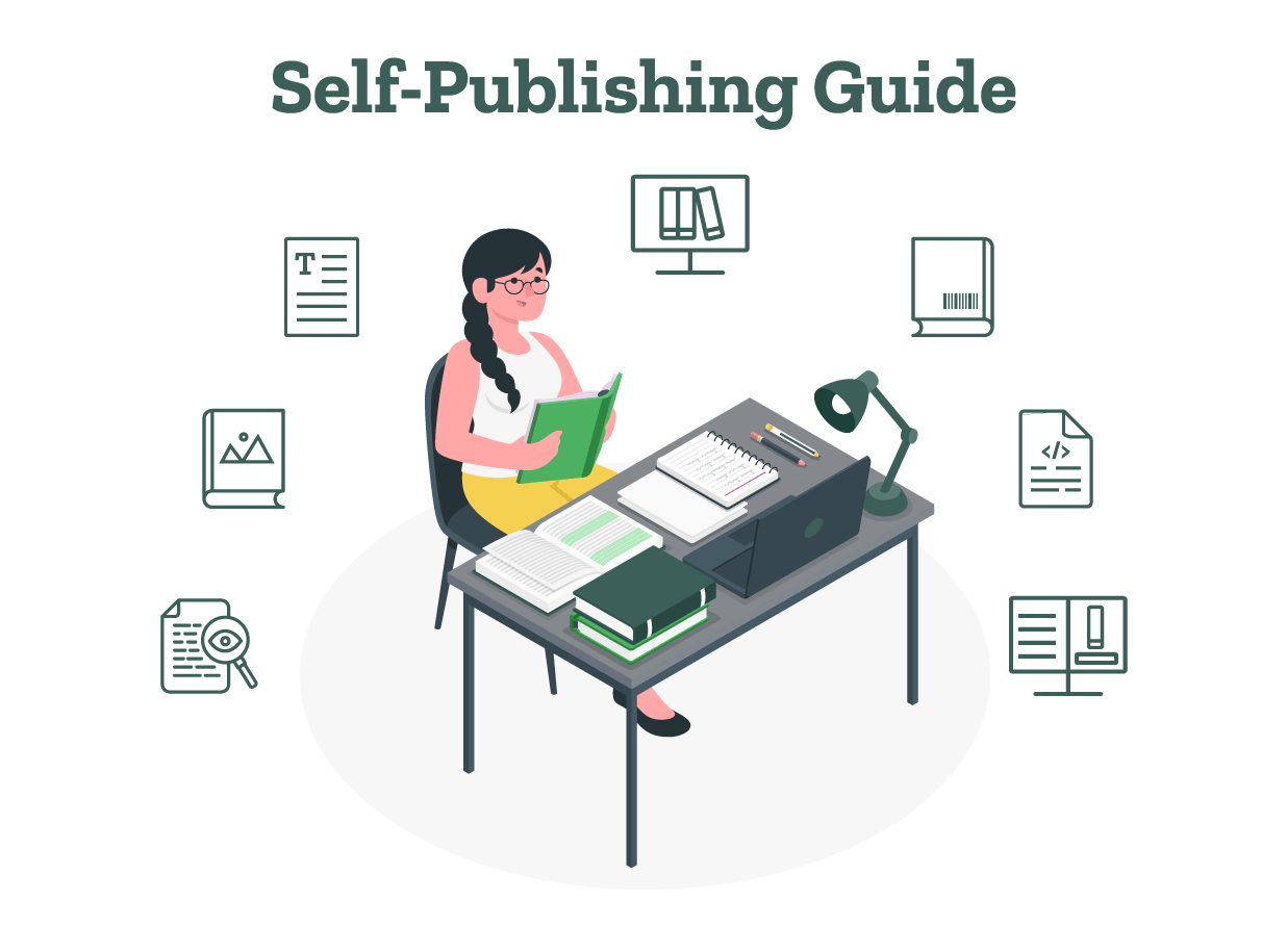 An author is thinking about the steps to self-publish a book.