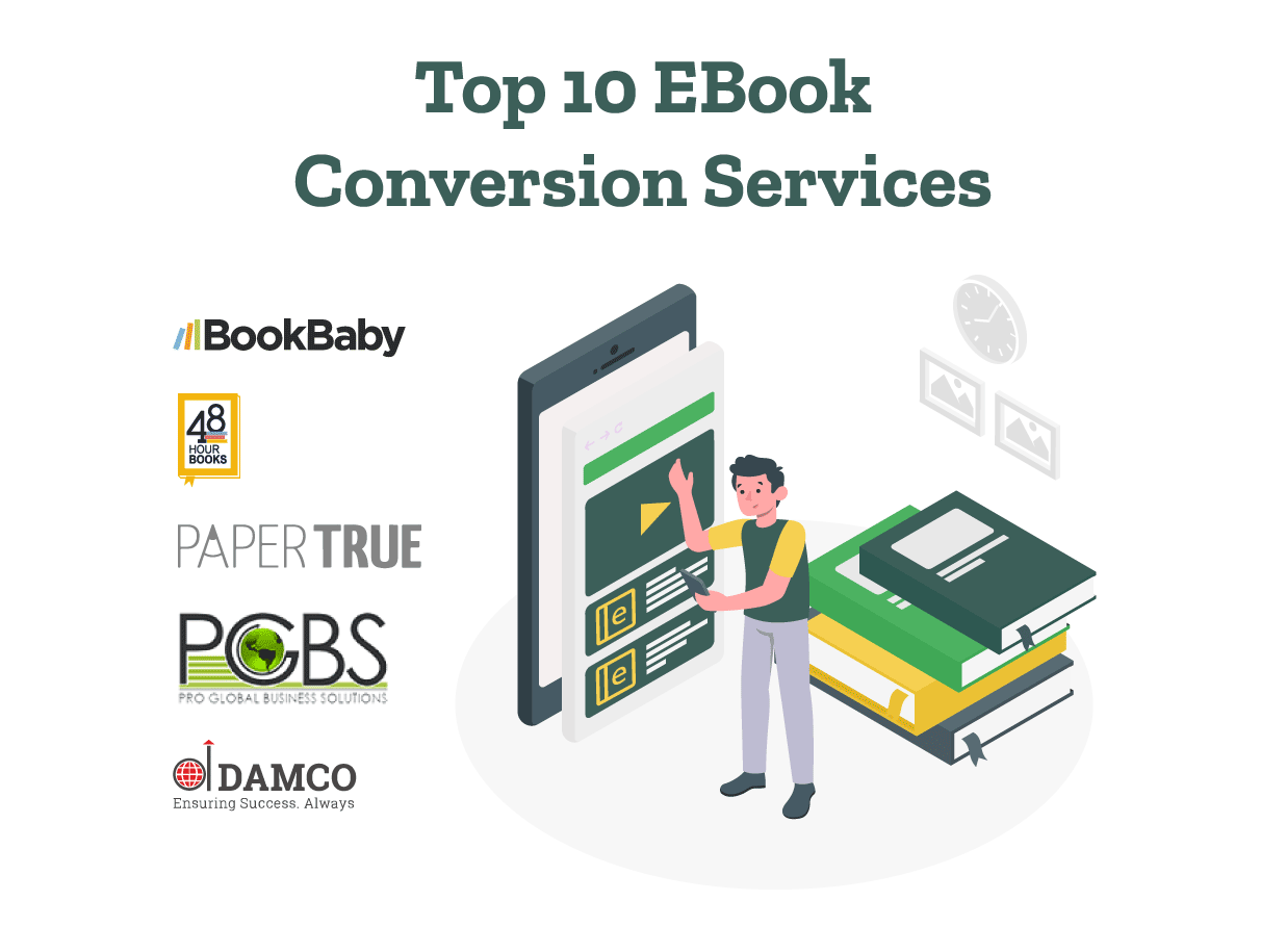 An author is researching the top eBook conversion services for his book.
