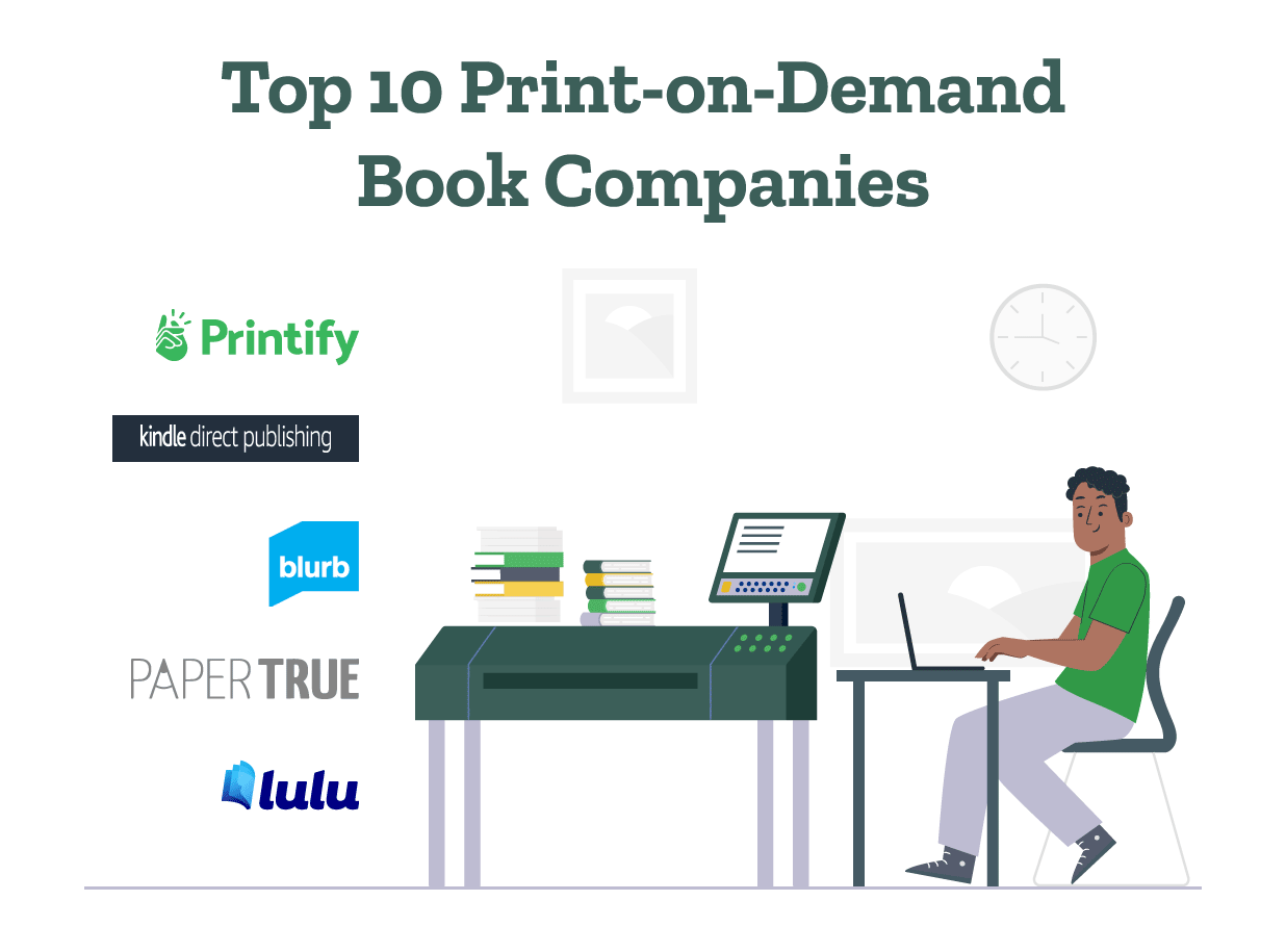 An author listing down print-on-demand book companies