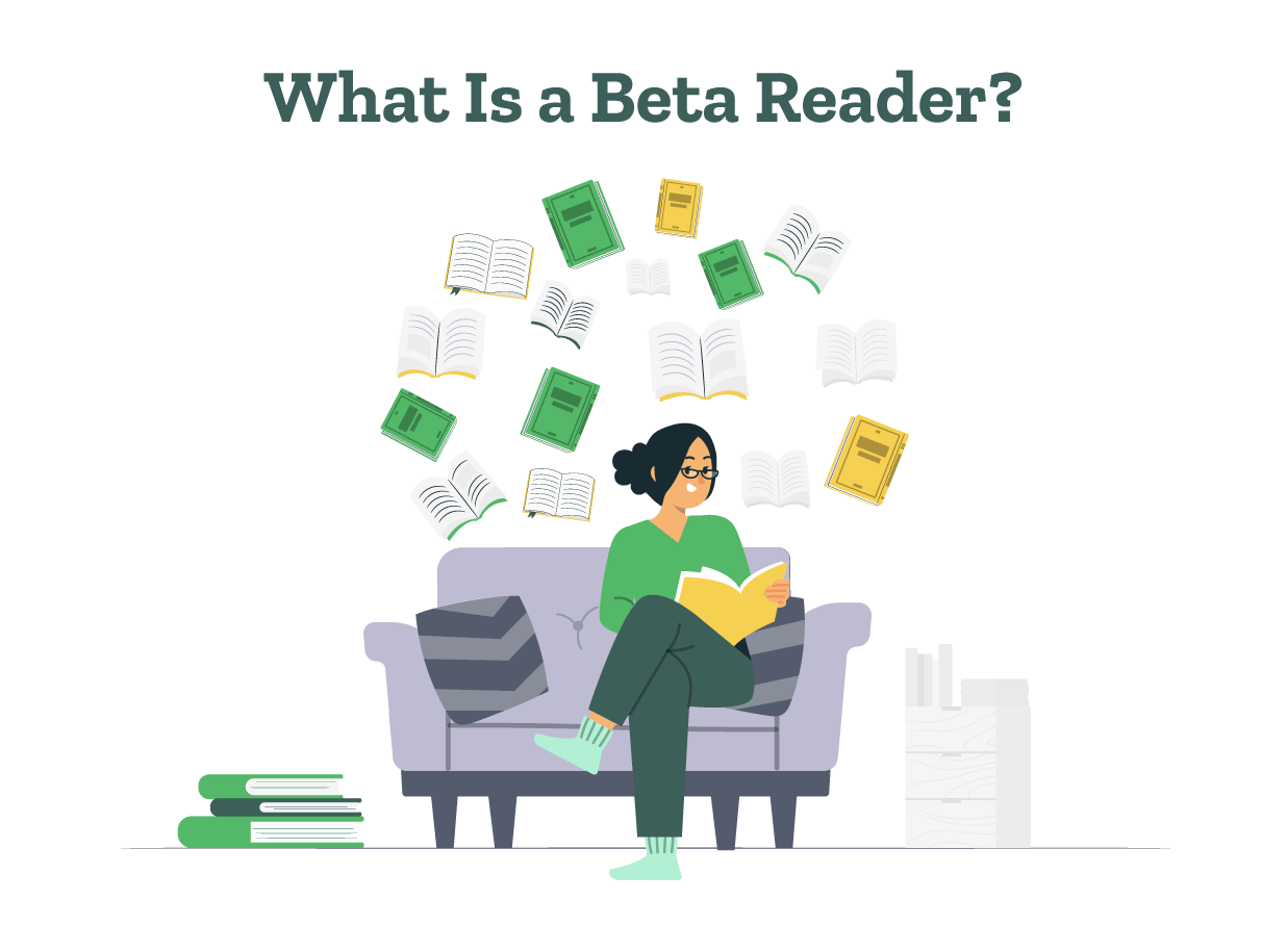 A beta reader is reading a manuscript.