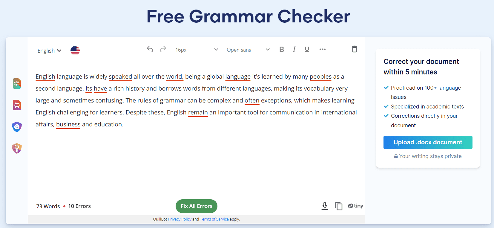 Scribbr grammar checker. 