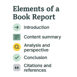 Elements of a book report