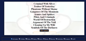Fantsy Name Generators book title generator