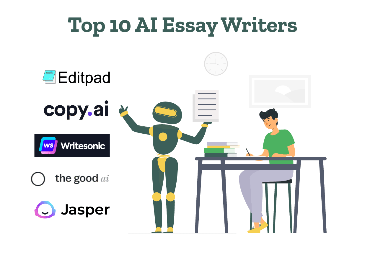 A writer is using an AI essay writer to generate an essay.