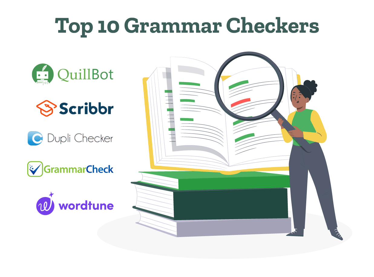 A writer is listing down the top 10 grammar checkers for checking grammar.