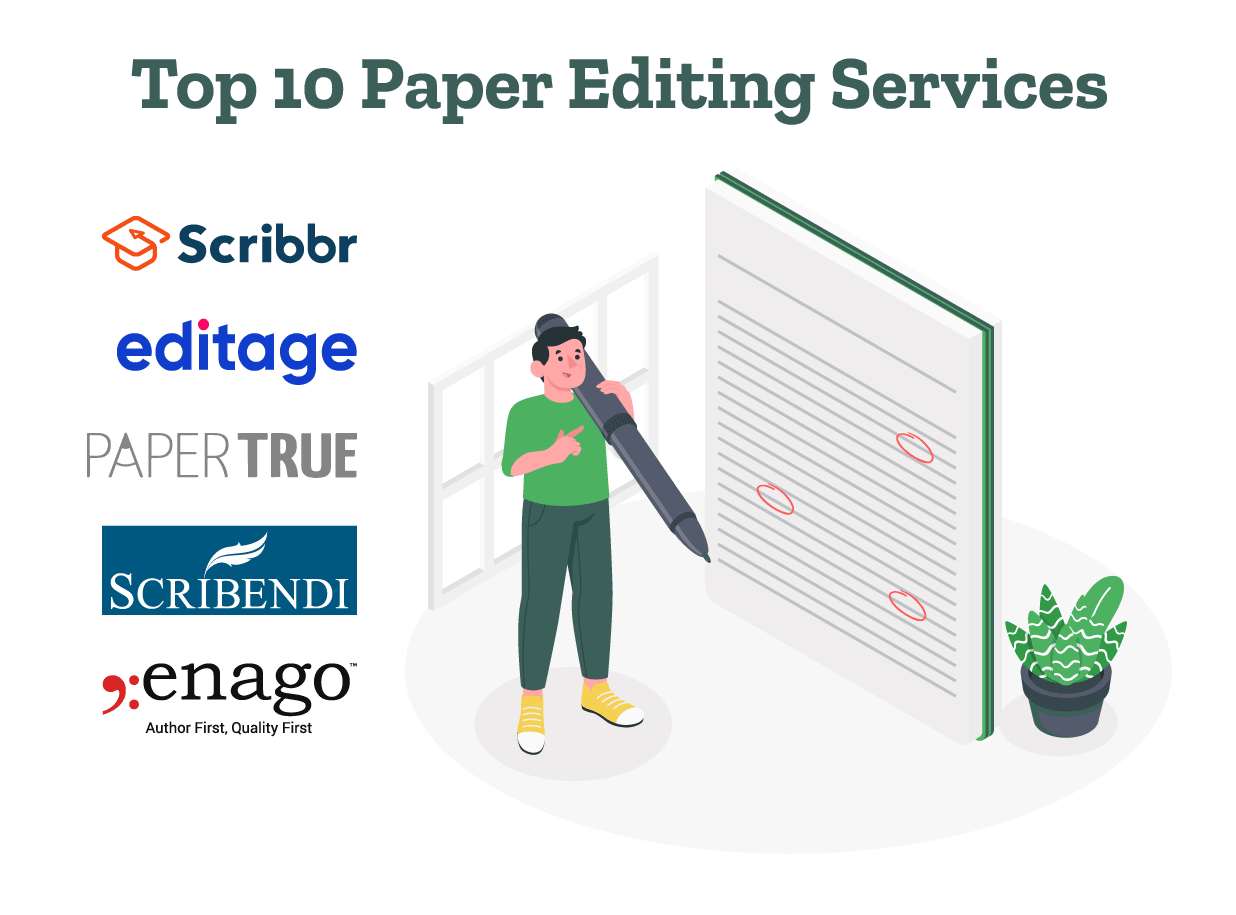 An author is reviewing the feedback given by the top paper editing services.