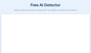 Scribbr-AI-detector-tool