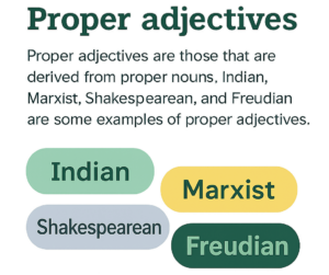 Examples of Proper adjectives