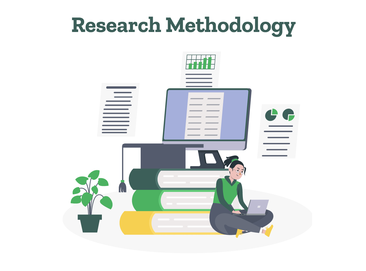 A scholar compiles the research methodology of a dissertation by adding the relevant details.