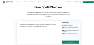 Grammarly spell checker.