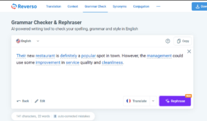 Reverso spell checker.