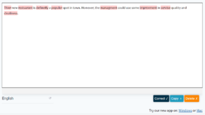 Corrector.co spell checker.