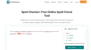 ProWritingAid spell checker.