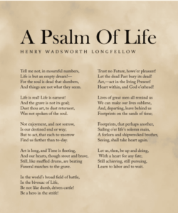 A Plasm of Life - Henry Wadsworth Longfellow poem