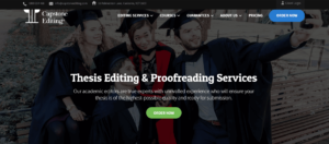 Capstone editing service home page.