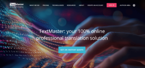 TextMaster translation services