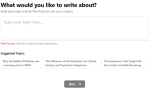 The Good AI essay writer