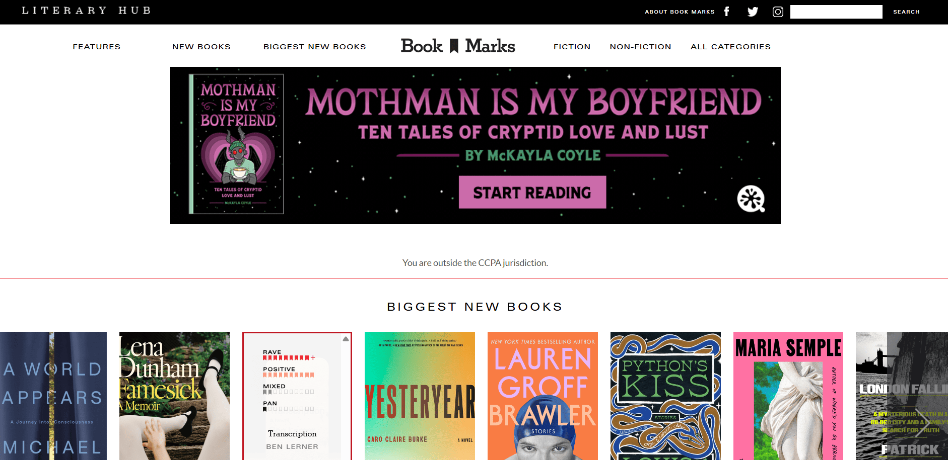 Book Marks book review site