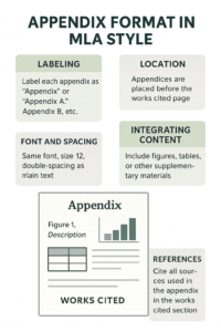 MLA style appendix formatting