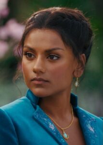 Kate Sharma from Bridgerton. An example of character introduction through mannerisms,