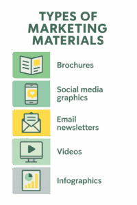 Types of marketing material