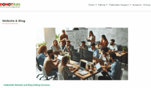 DoNotEdit blog edit service