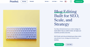 Proofed blog editing service
