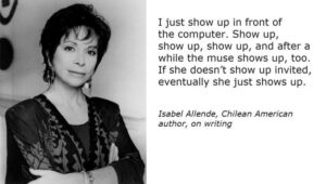 Writing tip by Isabel Allende