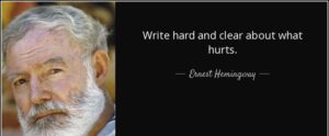 Writing tip by Ernest Hemingway
