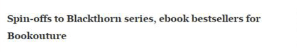 Start of book press release