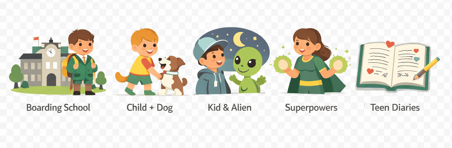 Children novel writing prompts